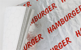 Hamburger sandwich wrapper foil